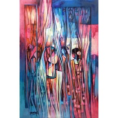 Muhammad Yousuf, 24 x 36 Inch, Acrylic on Canvas, Figurative Painting, AC-MYSF-044